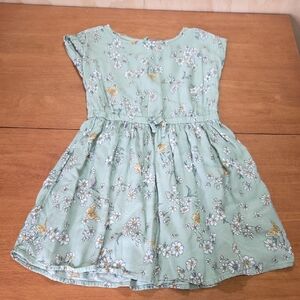 OshKosh B'gosh Green Floral‎ Kids Dress Size 6/6X